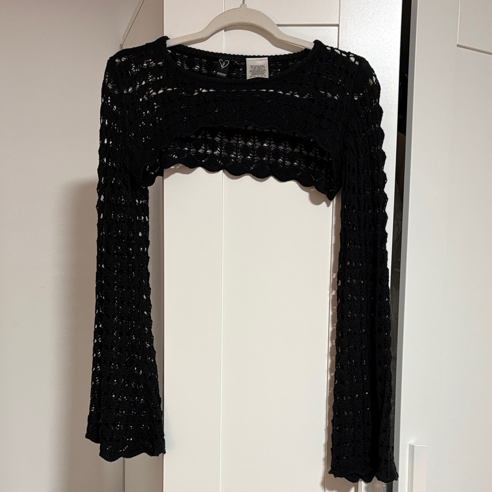 Windsor Black Crochet Crop Top